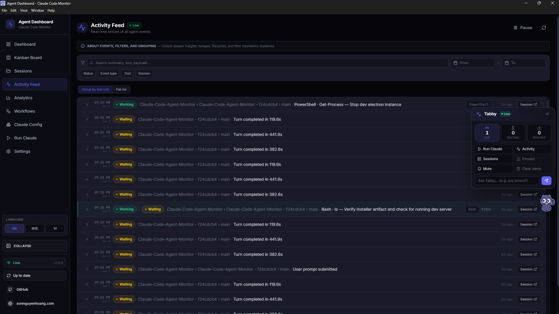 Claude-Code-Agent-Monitor screenshot 28