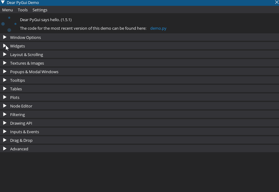DearPyGui screenshot 8