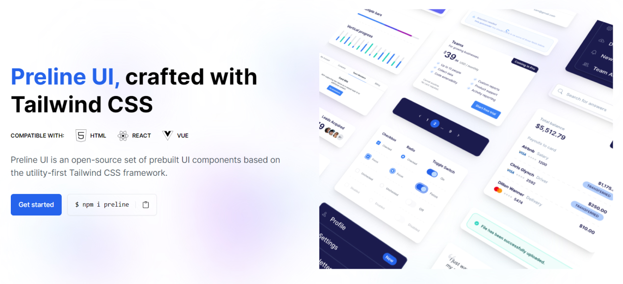 preline screenshot 1