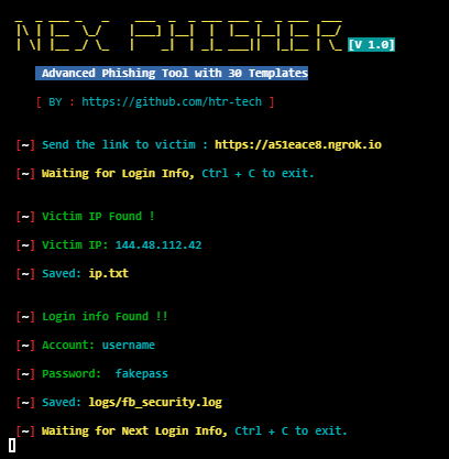 nexphisher screenshot 3