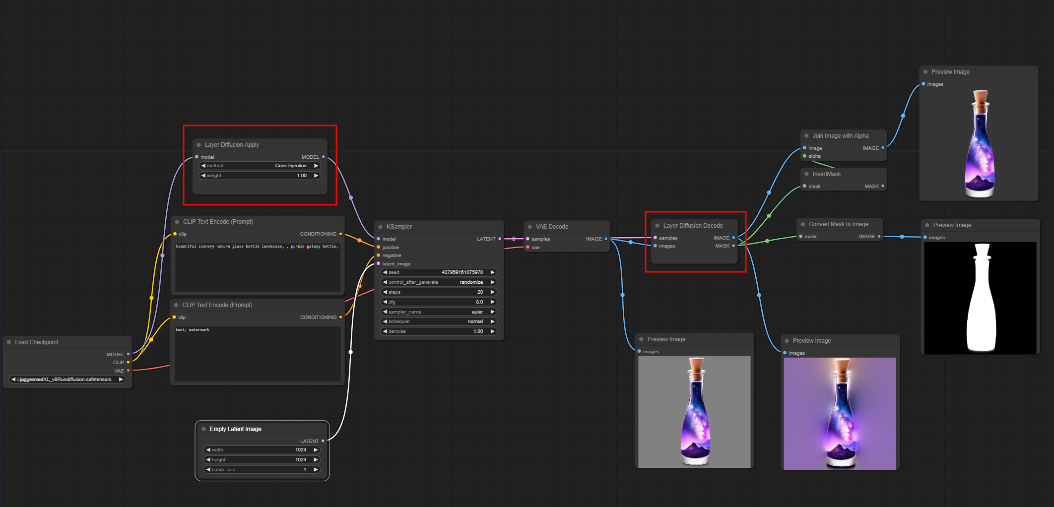 ComfyUI-layerdiffuse screenshot 2