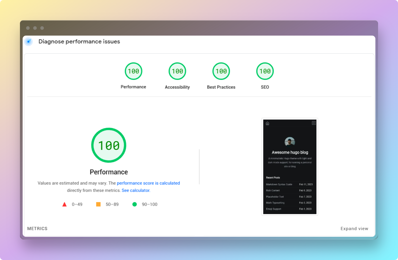 hugo-blog-awesome screenshot 1