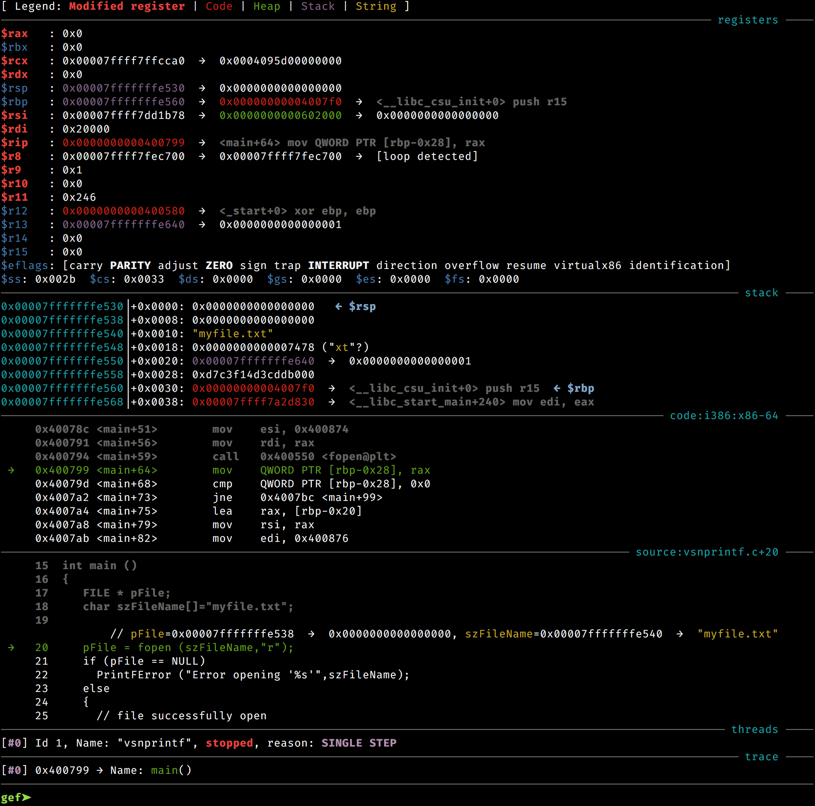 gef screenshot 1