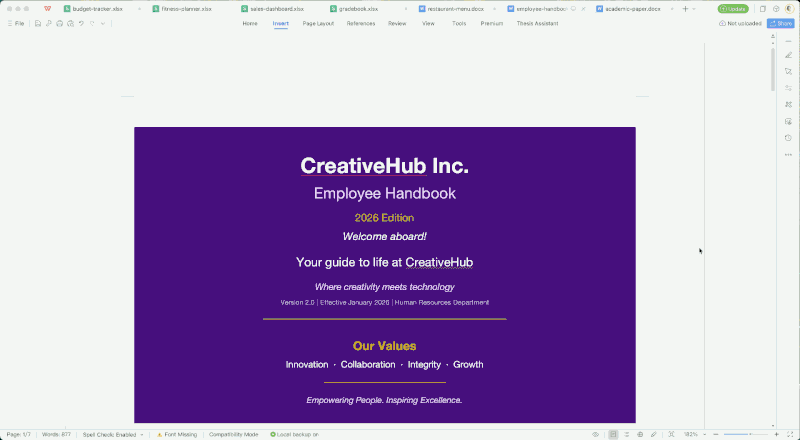 OfficeCLI screenshot 10
