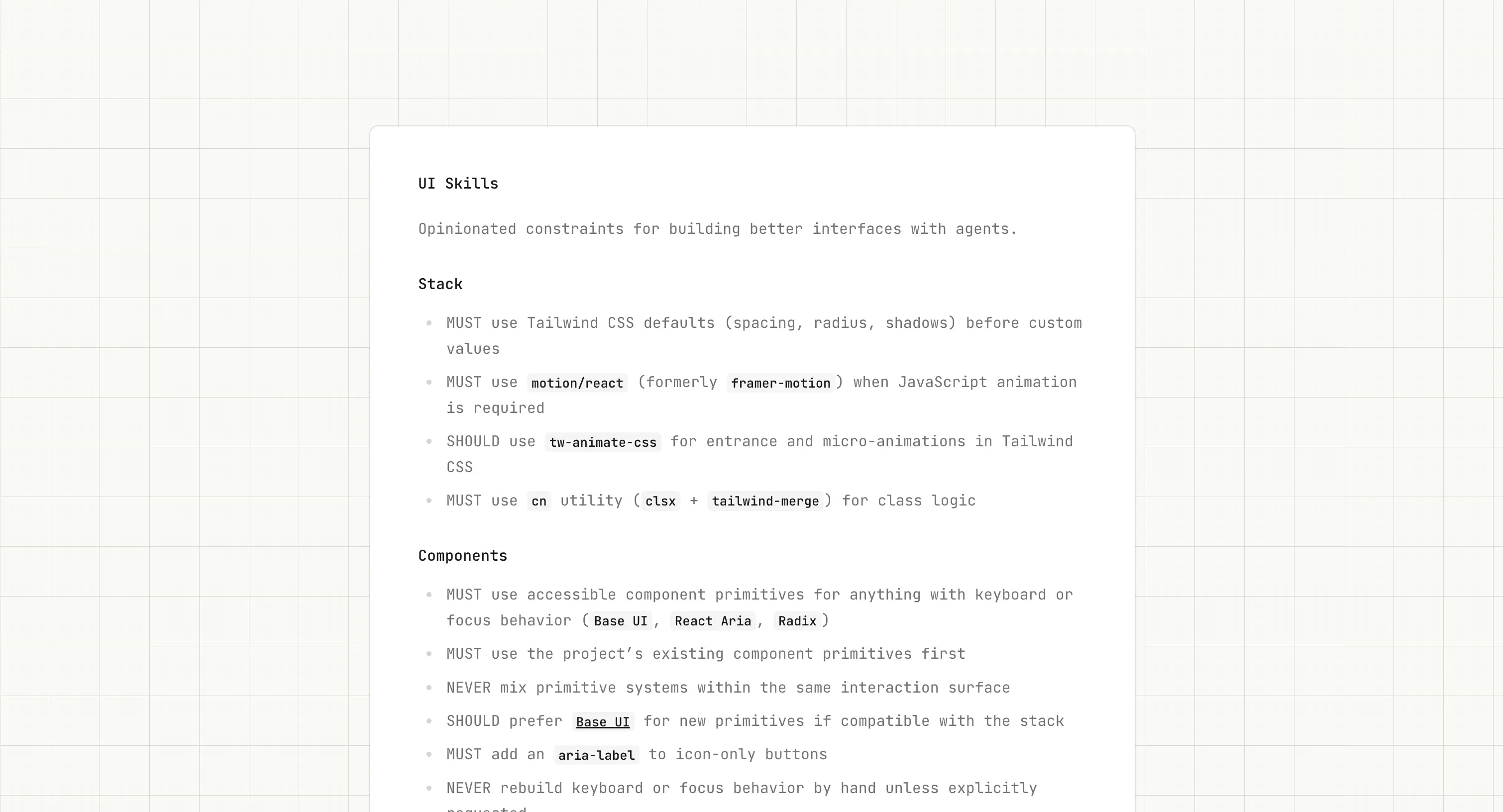 ui-skills screenshot 1