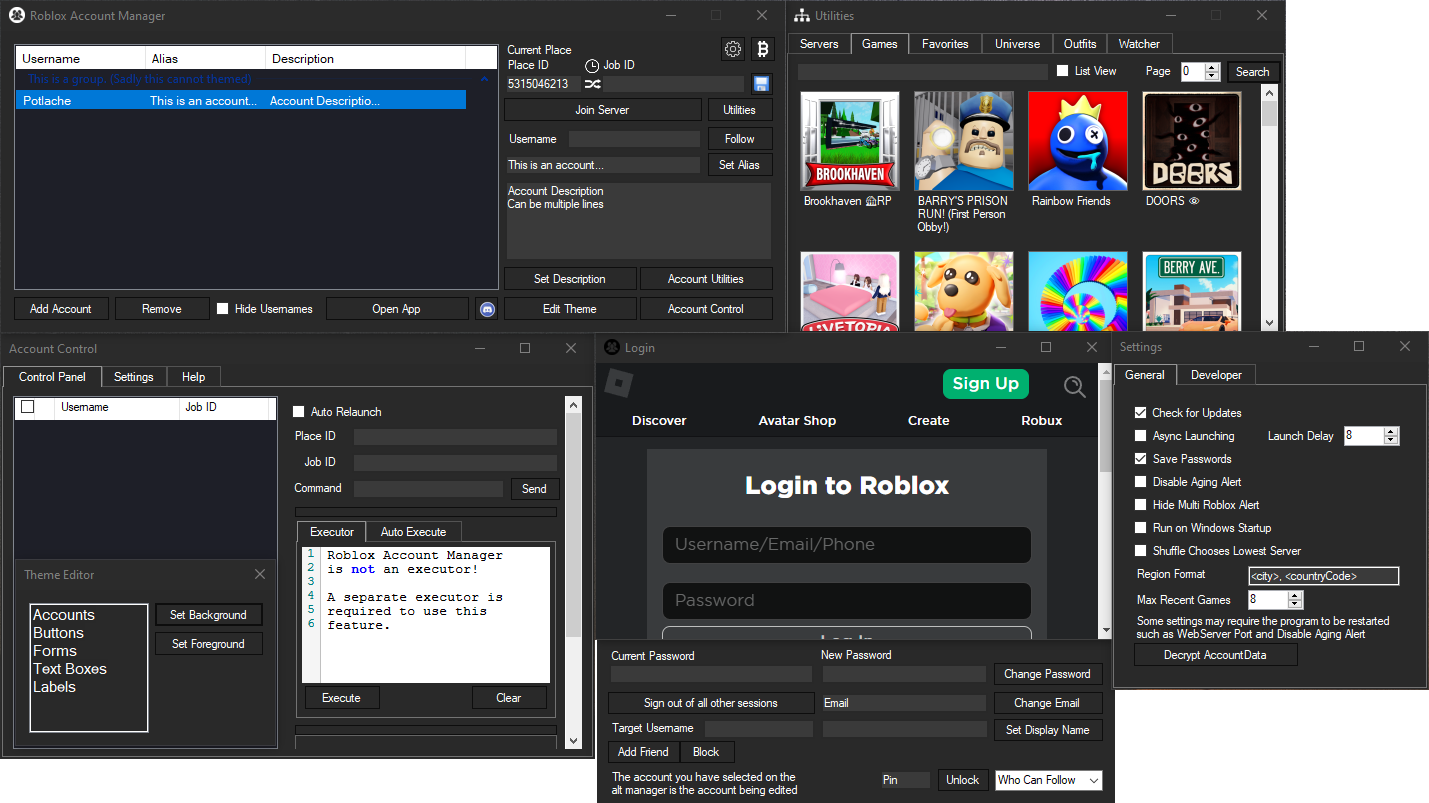 Roblox-Account-Manager screenshot 2