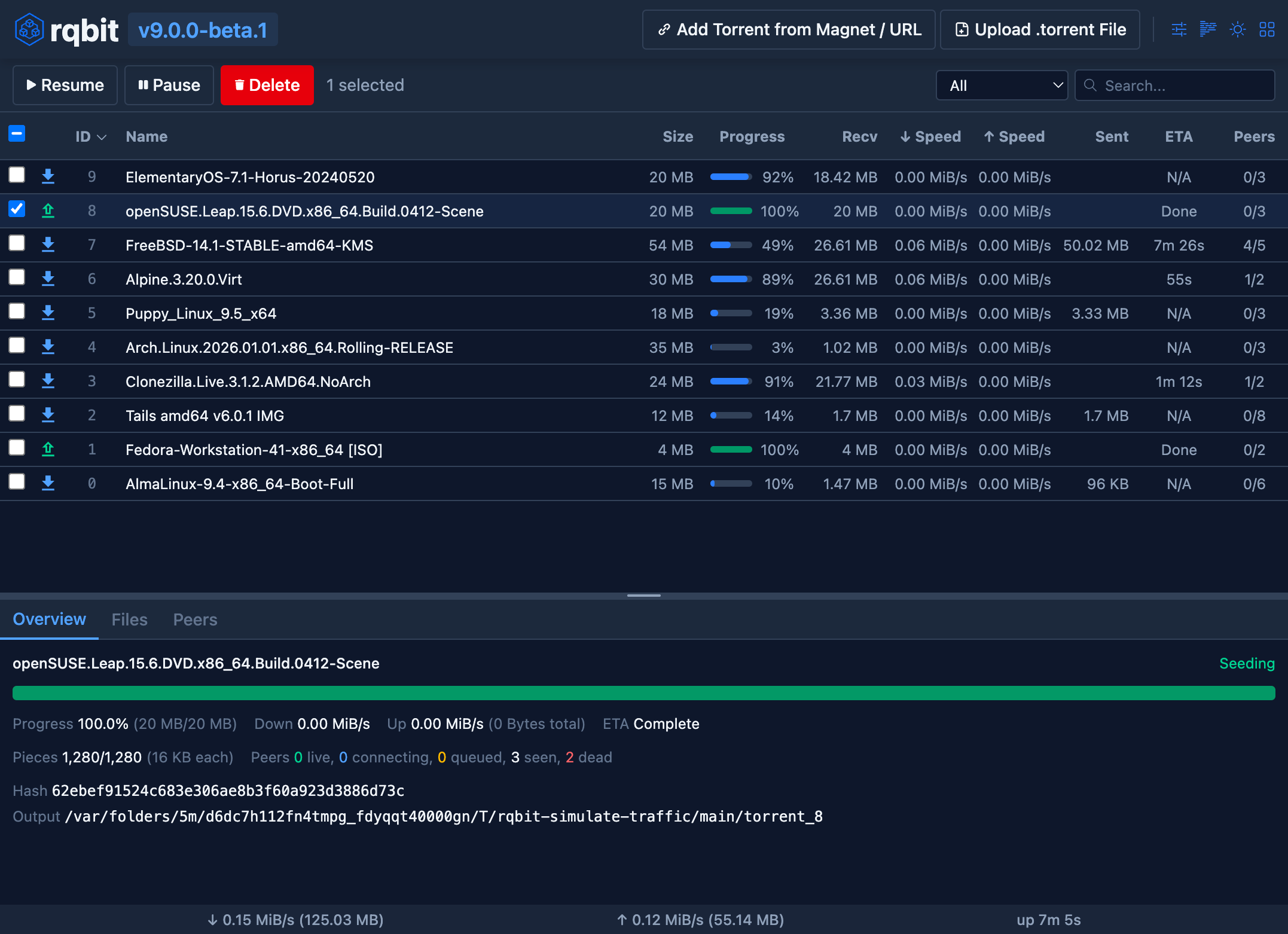 rqbit screenshot 1