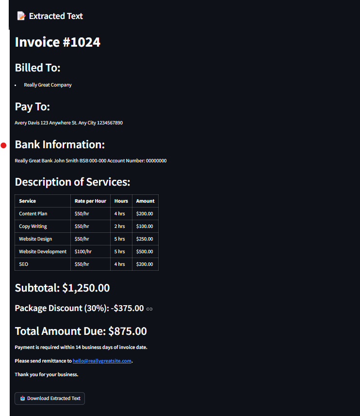 Ollama-OCR screenshot 3