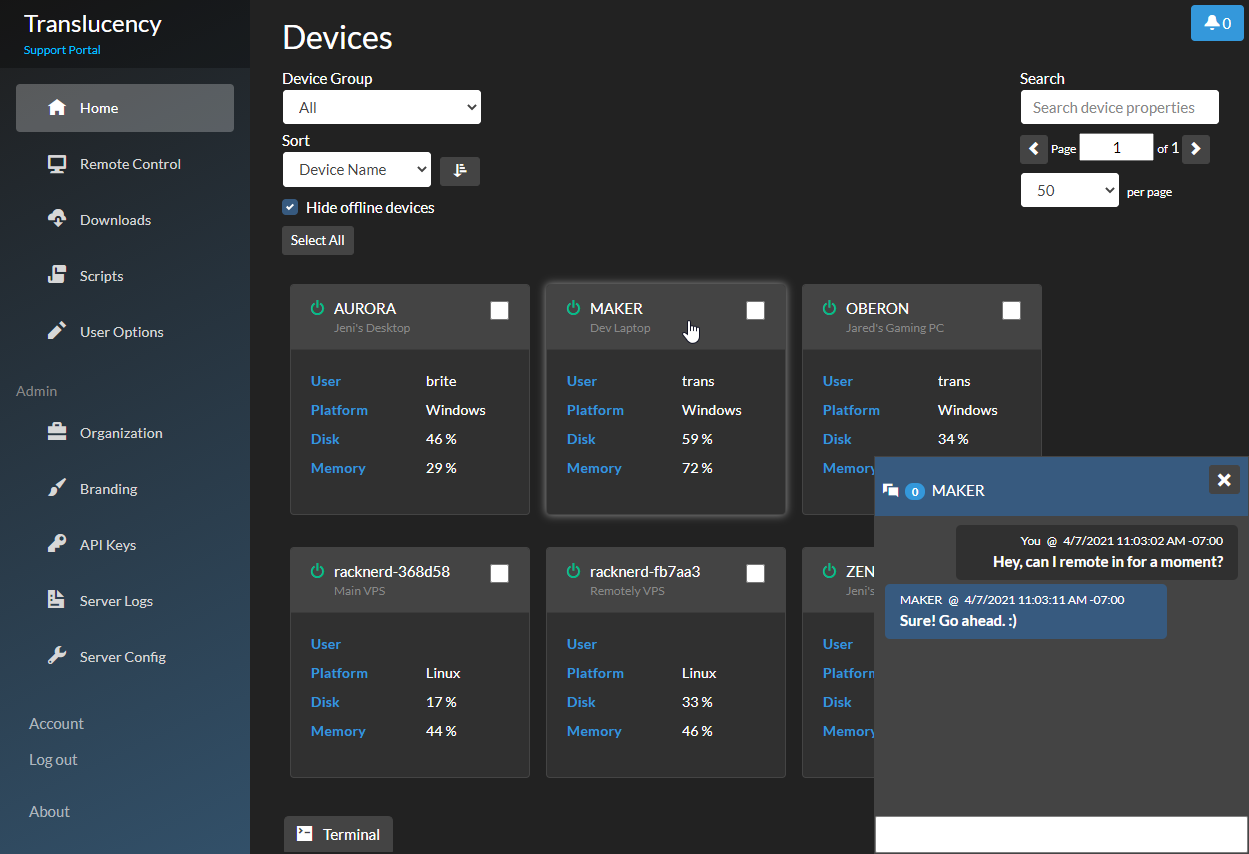 Remotely screenshot 1