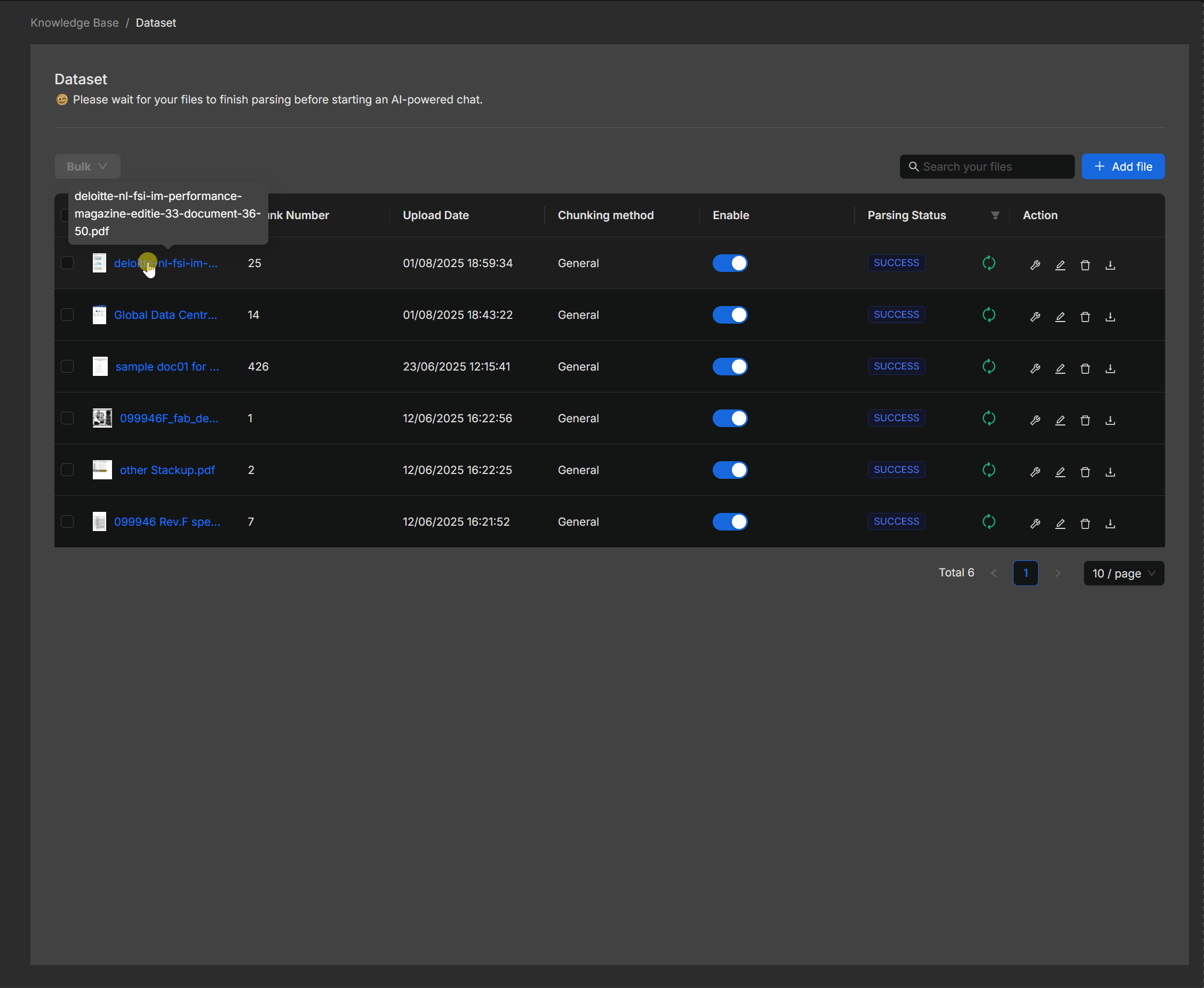 ragflow screenshot 2