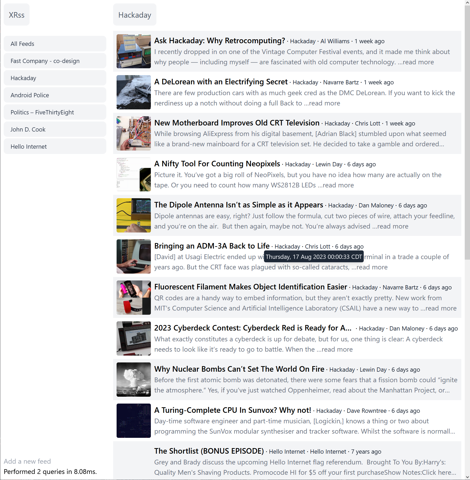 xrss screenshot 1