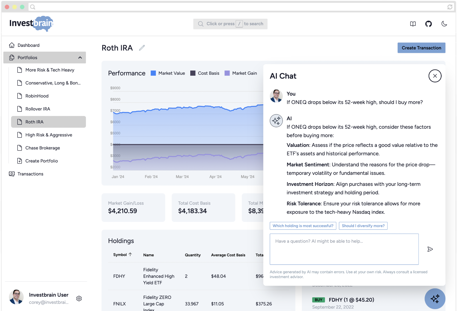 investbrain screenshot 1