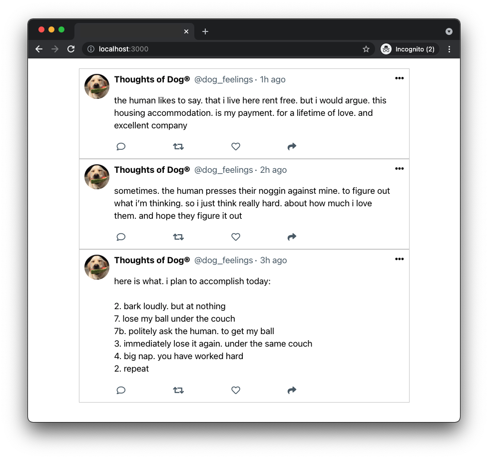 lab-vue-tweets screenshot 2
