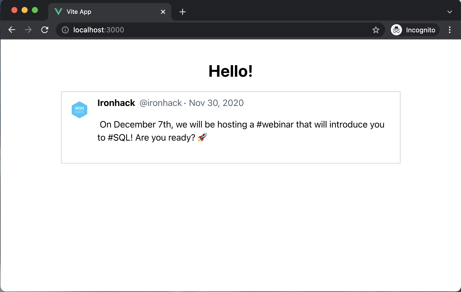 lab-vue-tweets screenshot 3