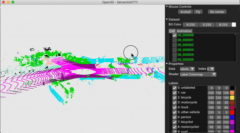 Open3D-ML screenshot 2