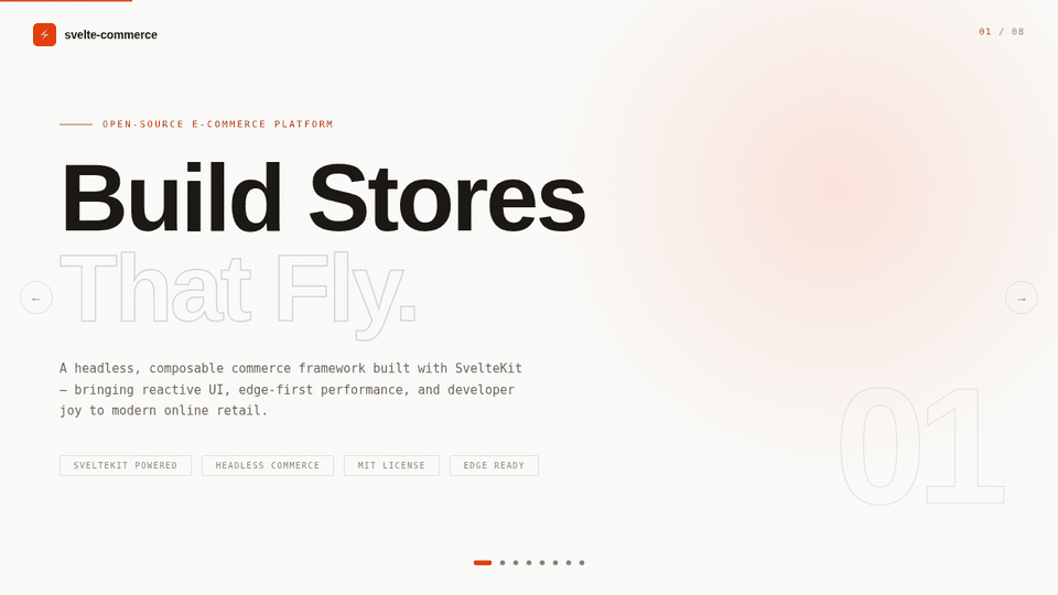 svelte-commerce screenshot 1