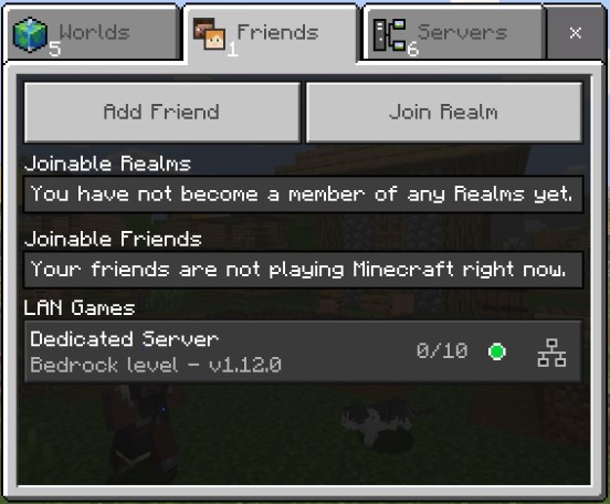 docker-minecraft-bedrock-server screenshot 1