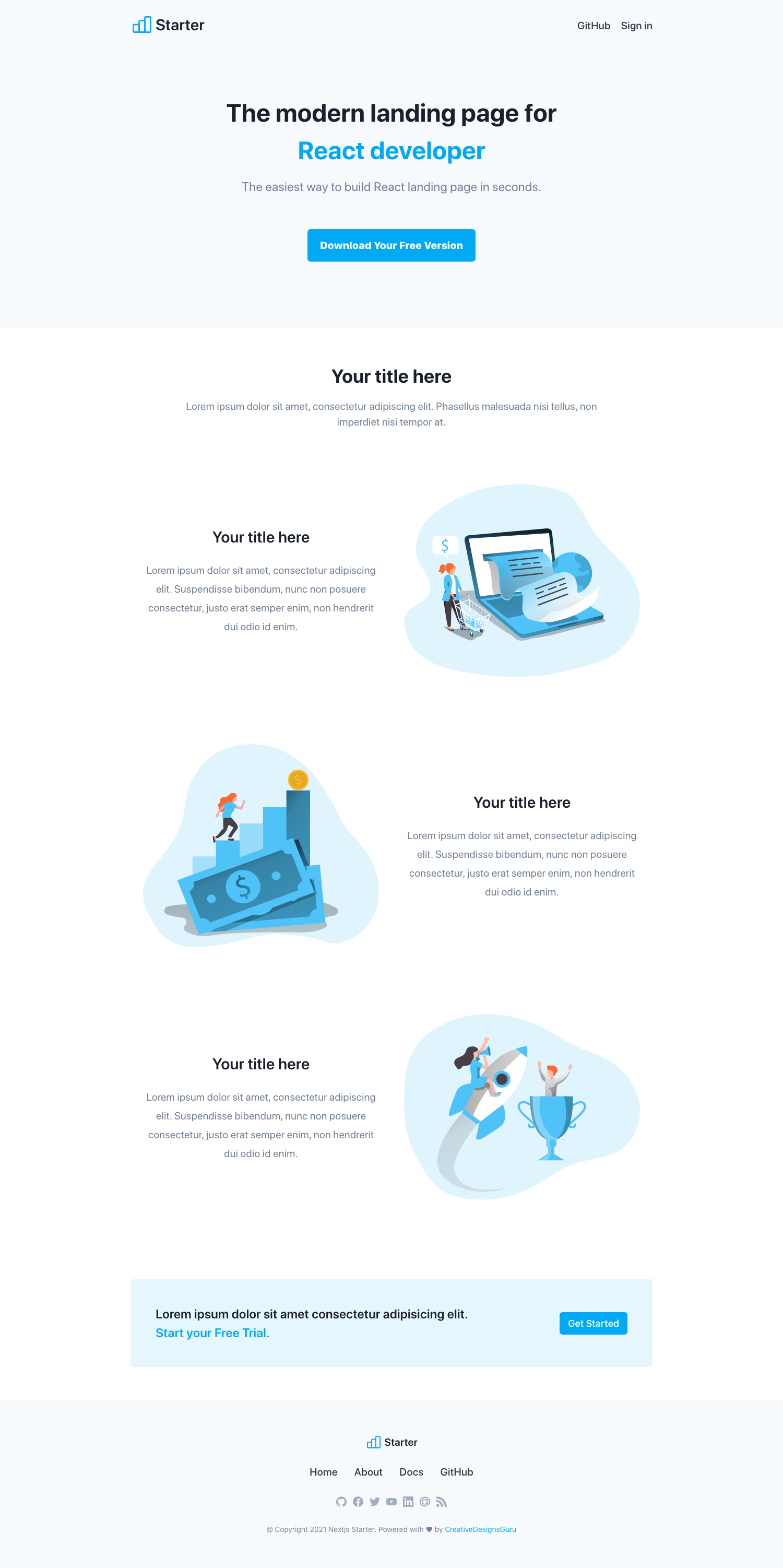 Next-JS-Landing-Page-Starter-Template screenshot 5