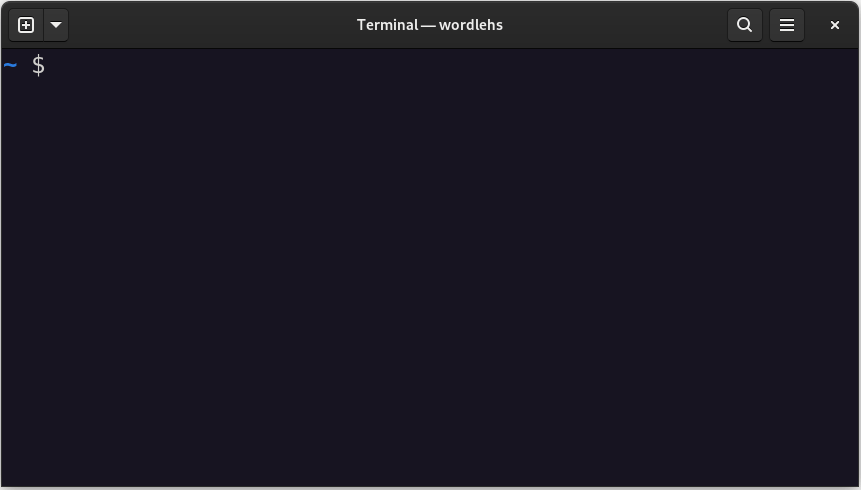 wordle-hs screenshot 1
