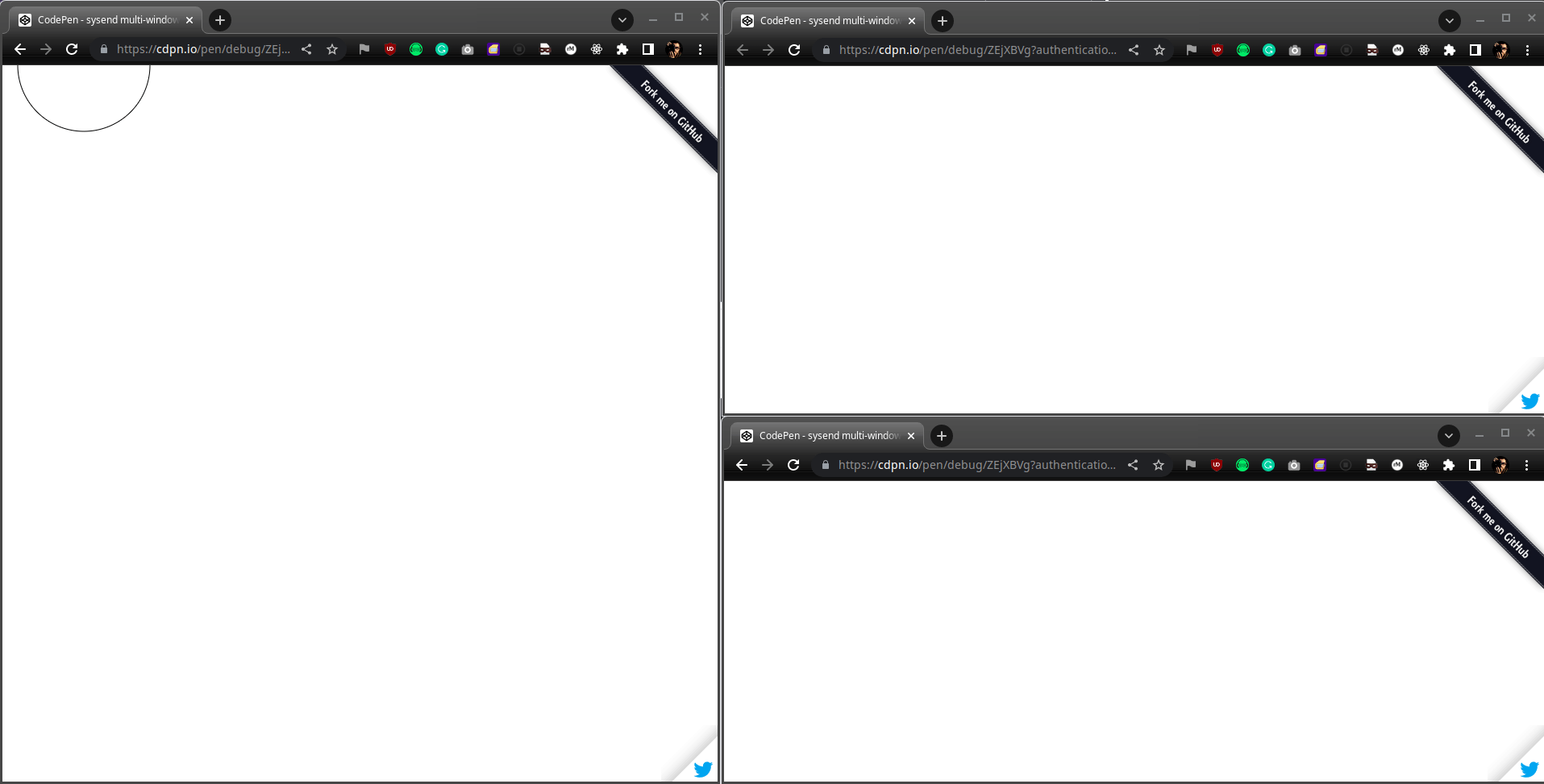 sysend.js screenshot 1