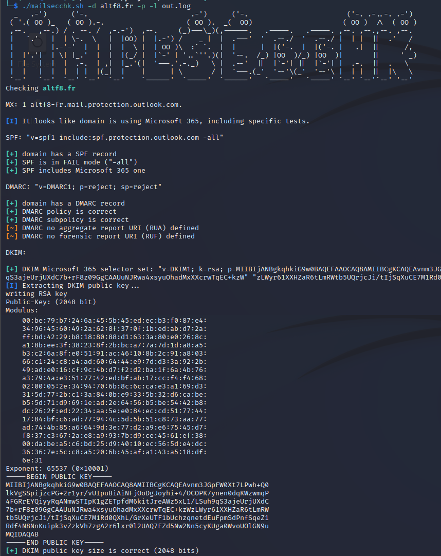 mailsecchk screenshot 1