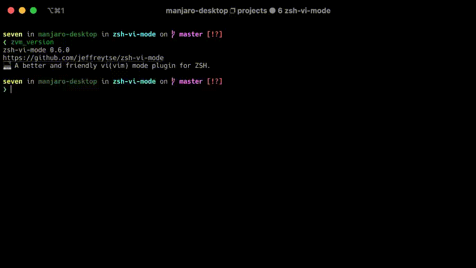 zsh-vi-mode screenshot 2