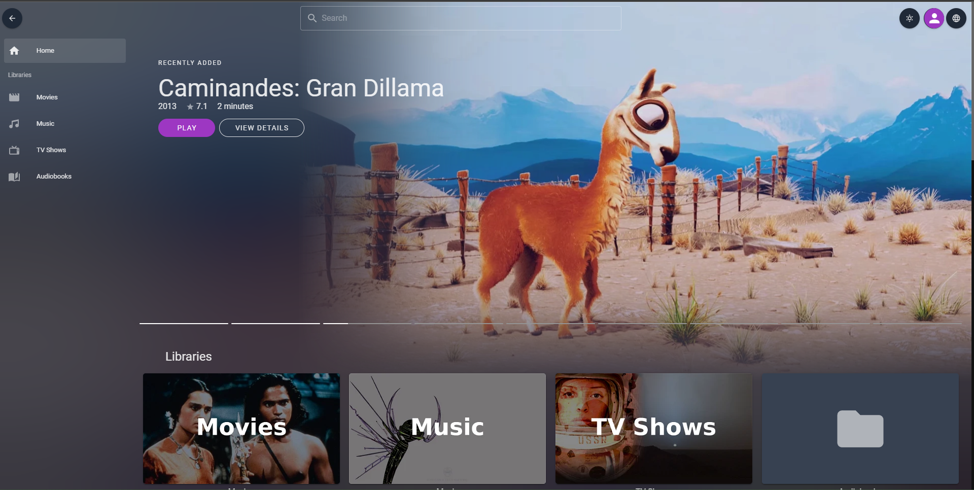 jellyfin-vue screenshot 1