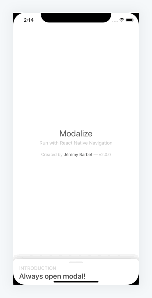 react-native-modalize screenshot 6