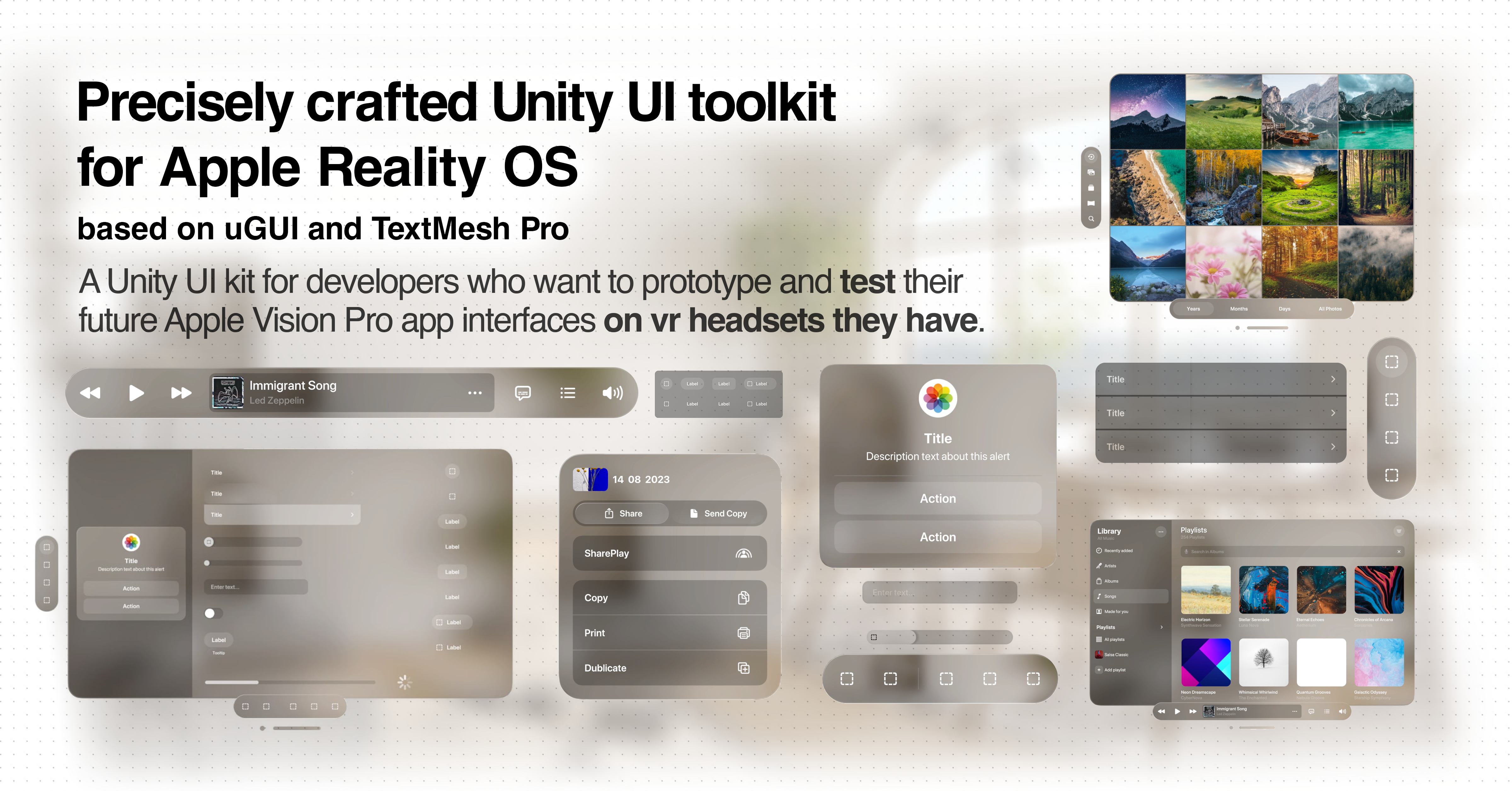 Apple-Vision-Pro-UI-Kit screenshot 9