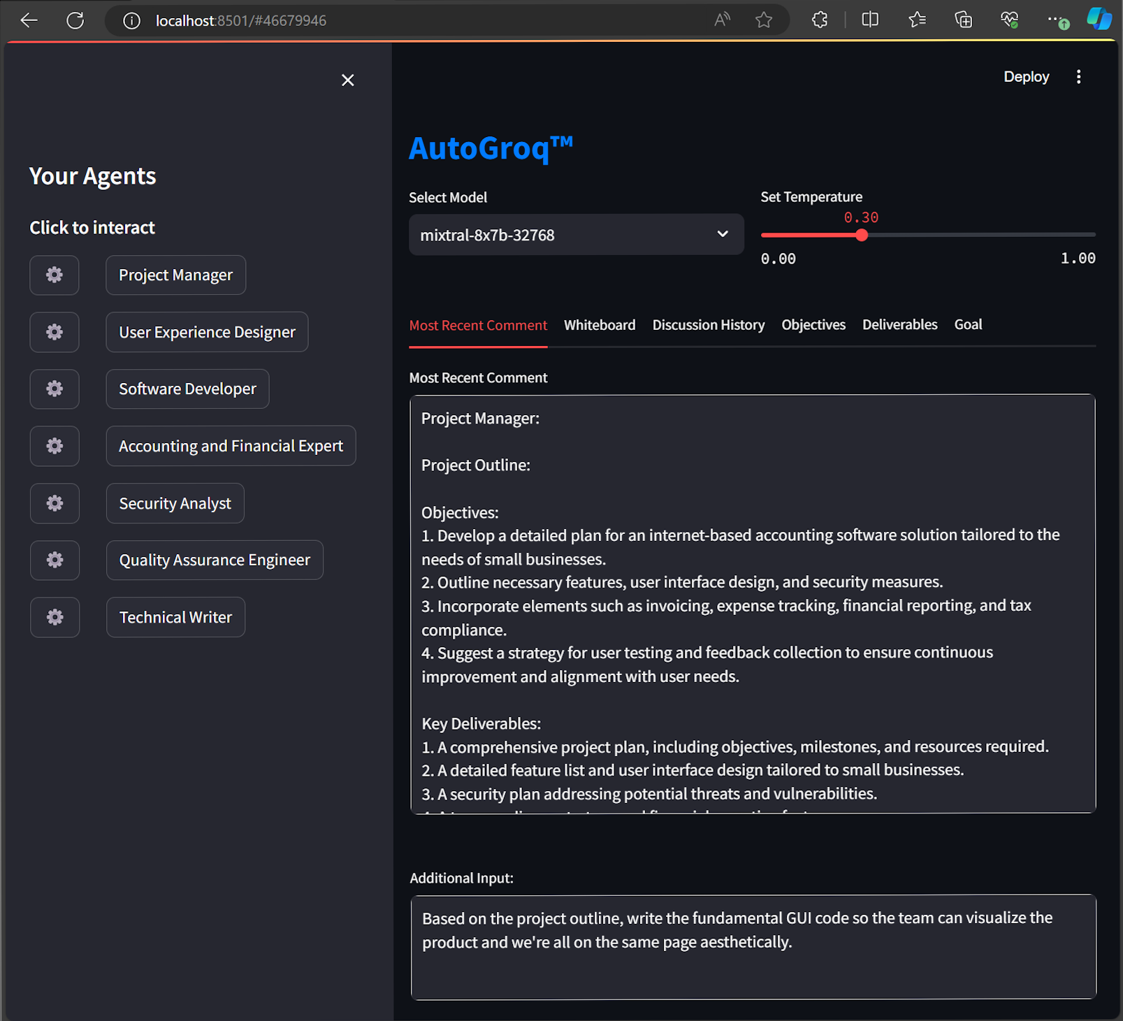 AutoGroq screenshot 2