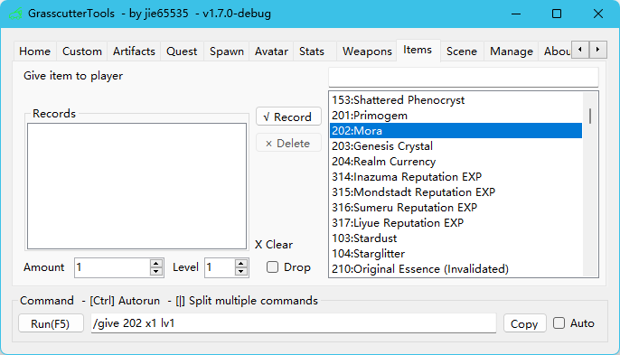 GrasscutterCommandGenerator screenshot 22