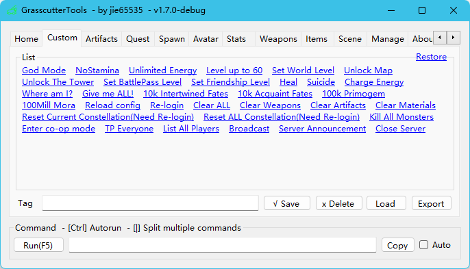 GrasscutterCommandGenerator screenshot 19