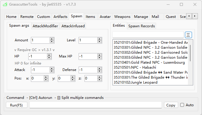 GrasscutterCommandGenerator screenshot 12