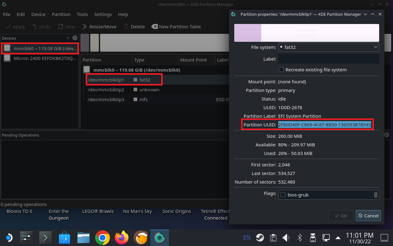SteamDeck_rEFInd screenshot 2