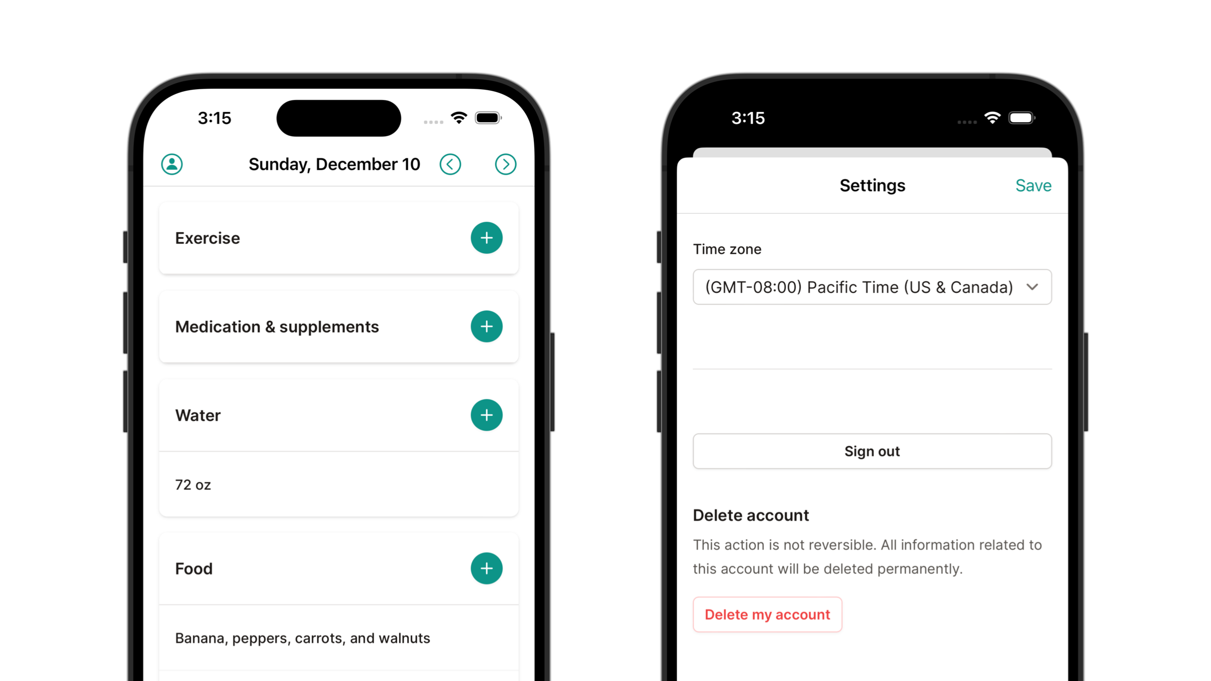 daily-log screenshot 1