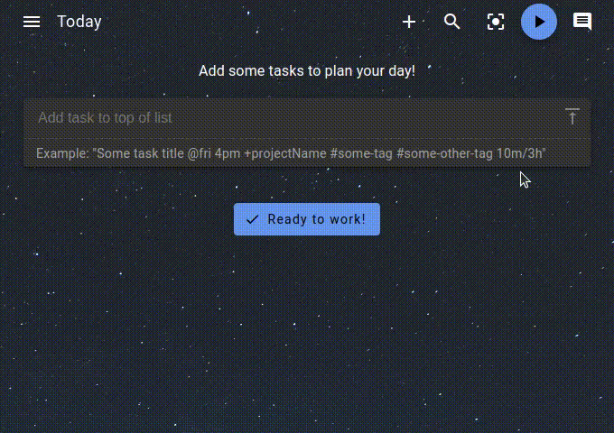 super-productivity screenshot 2