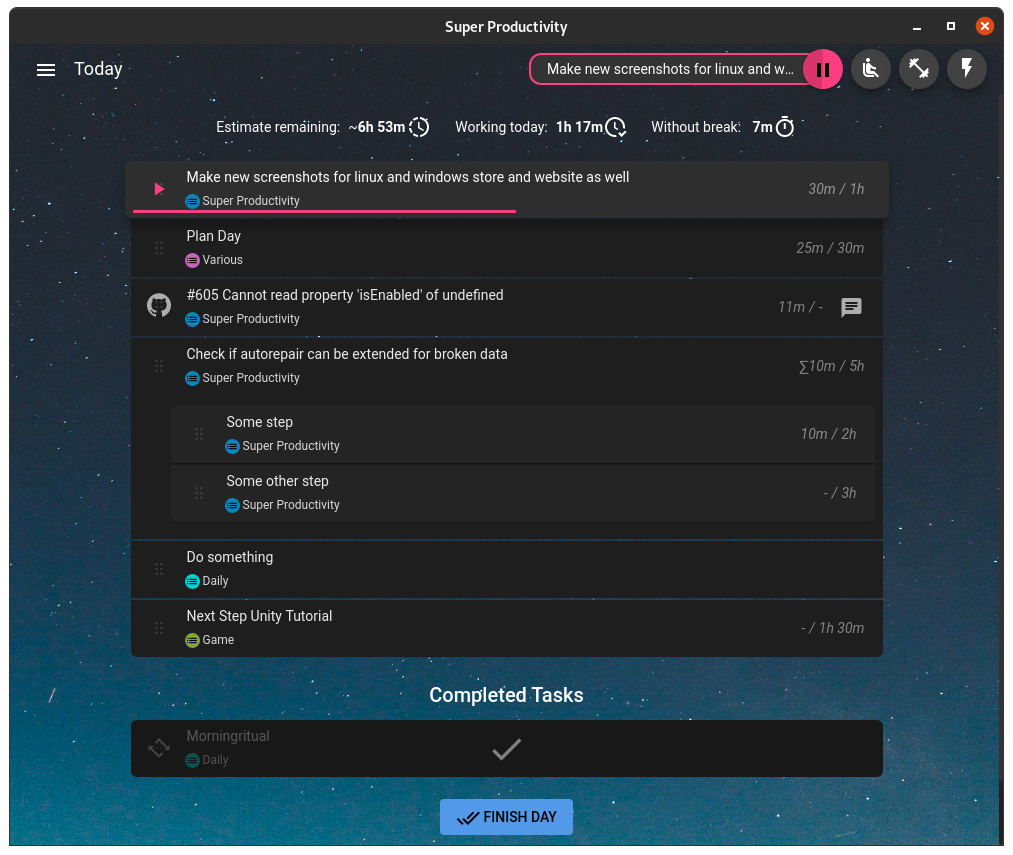 super-productivity screenshot 5