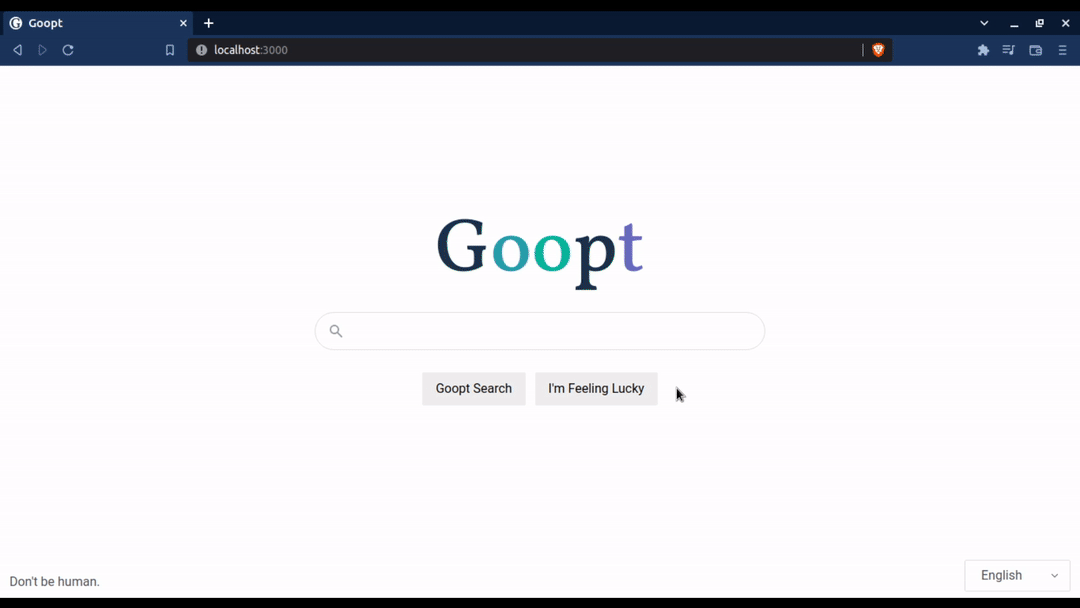 Goopt screenshot 1