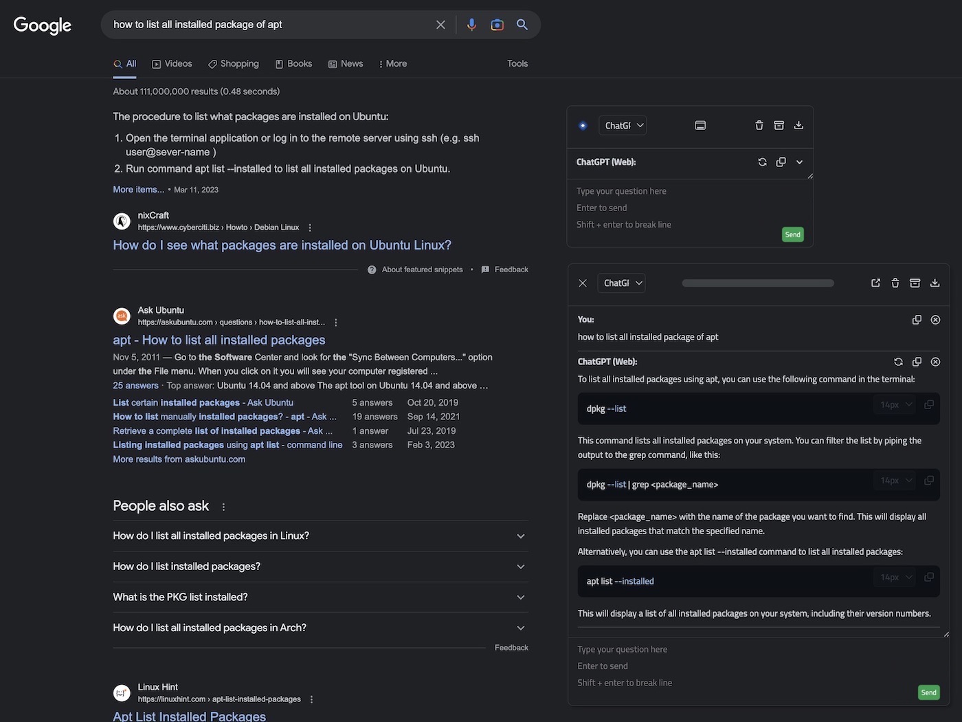 chatGPTBox screenshot 1