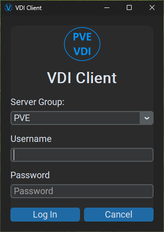 PVE-VDIClient screenshot 1