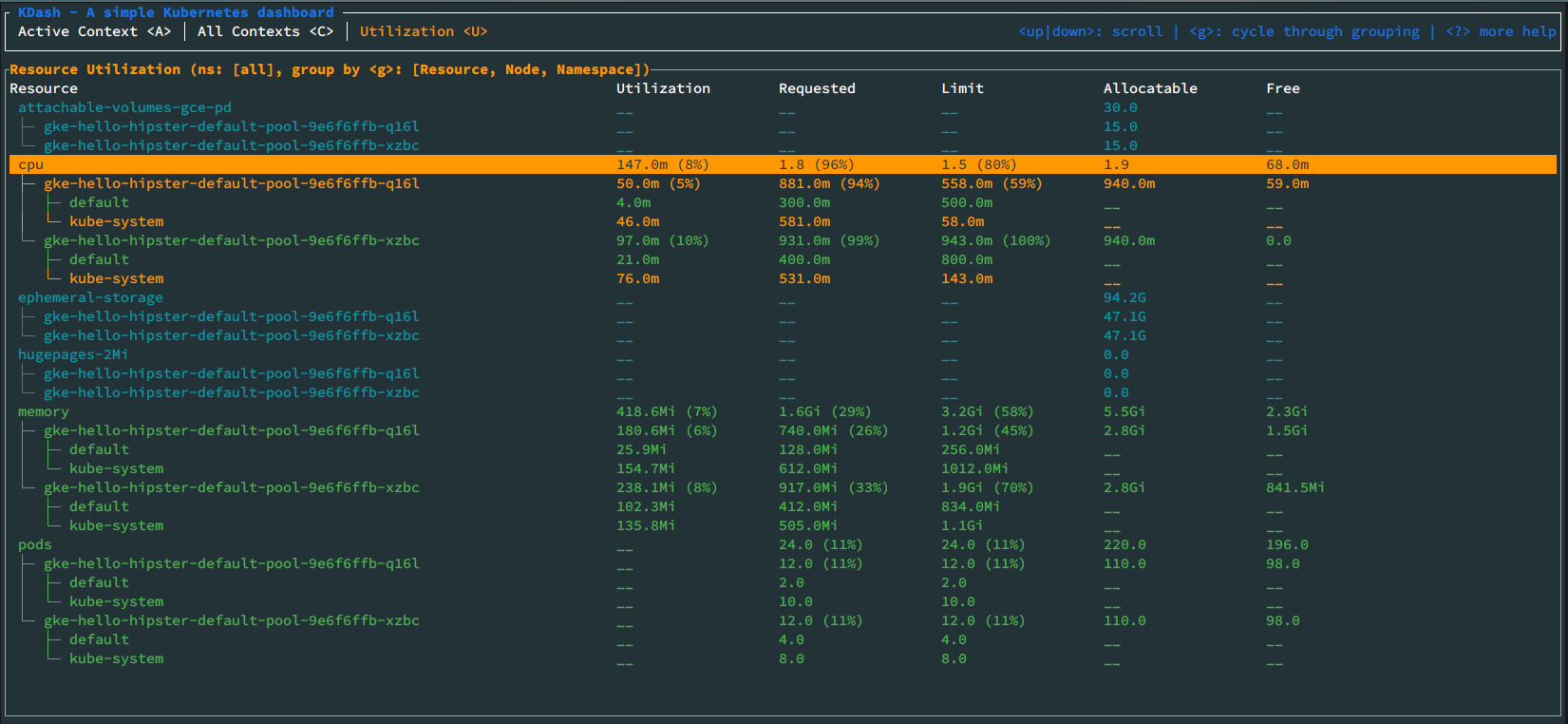 kdash screenshot 6