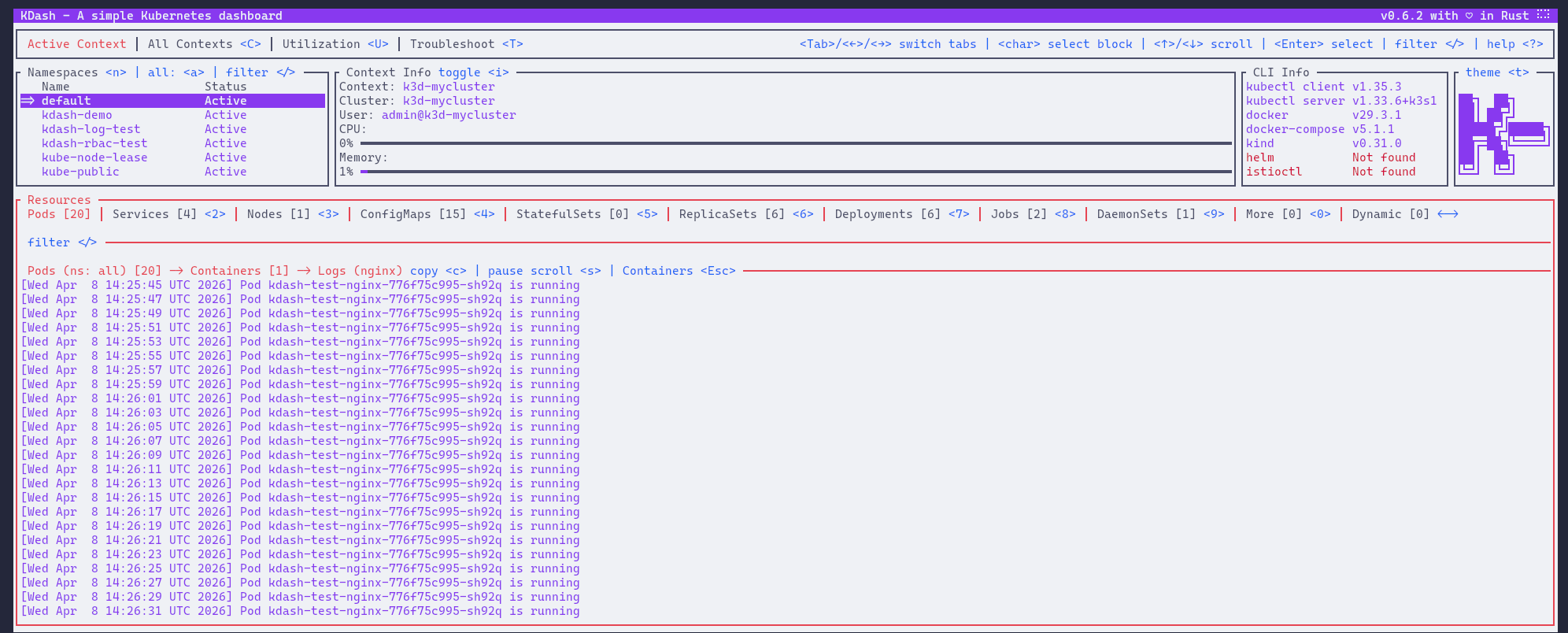 kdash screenshot 3