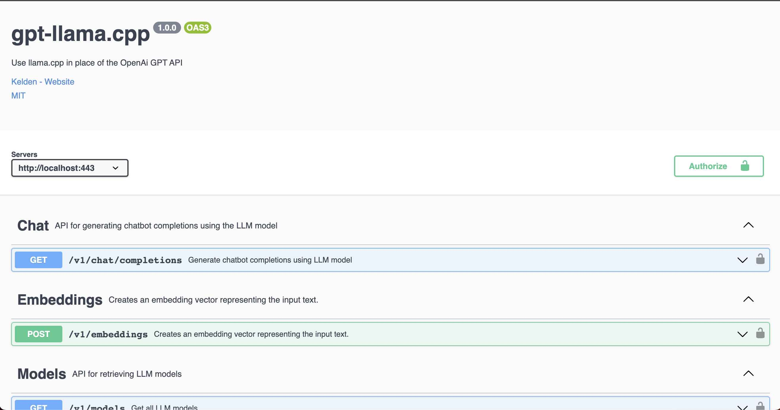 gpt-llama.cpp screenshot 3