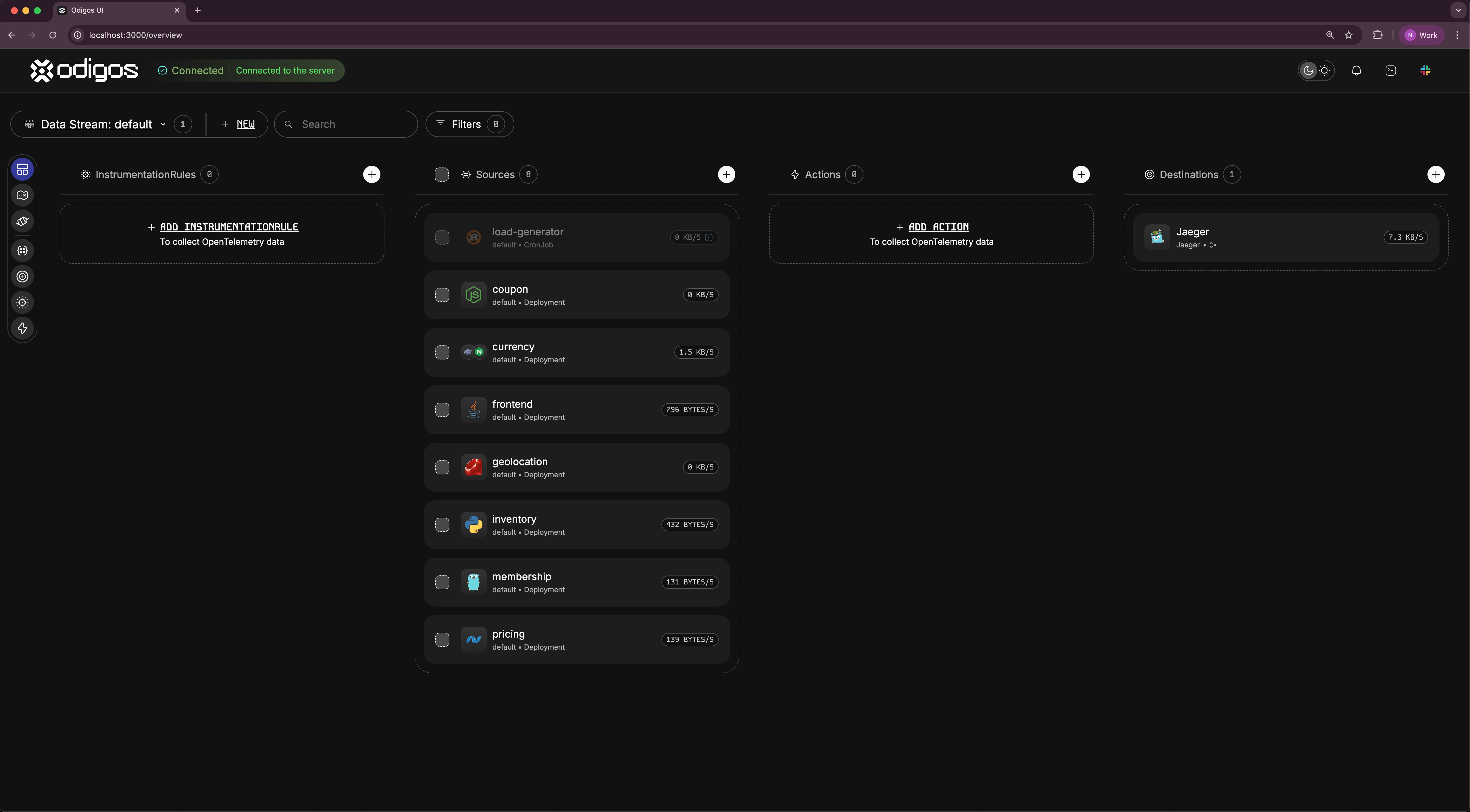 odigos screenshot 4