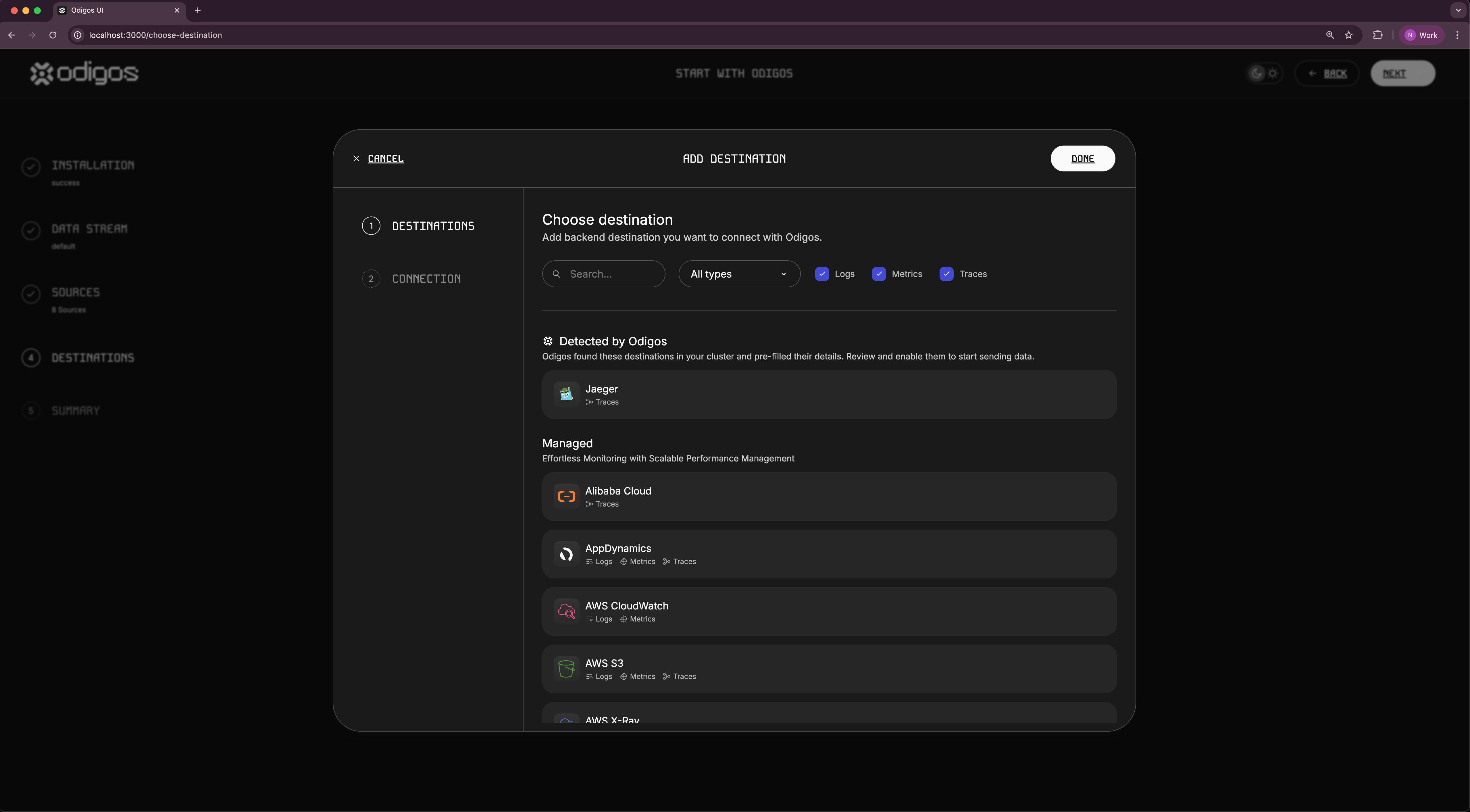 odigos screenshot 3