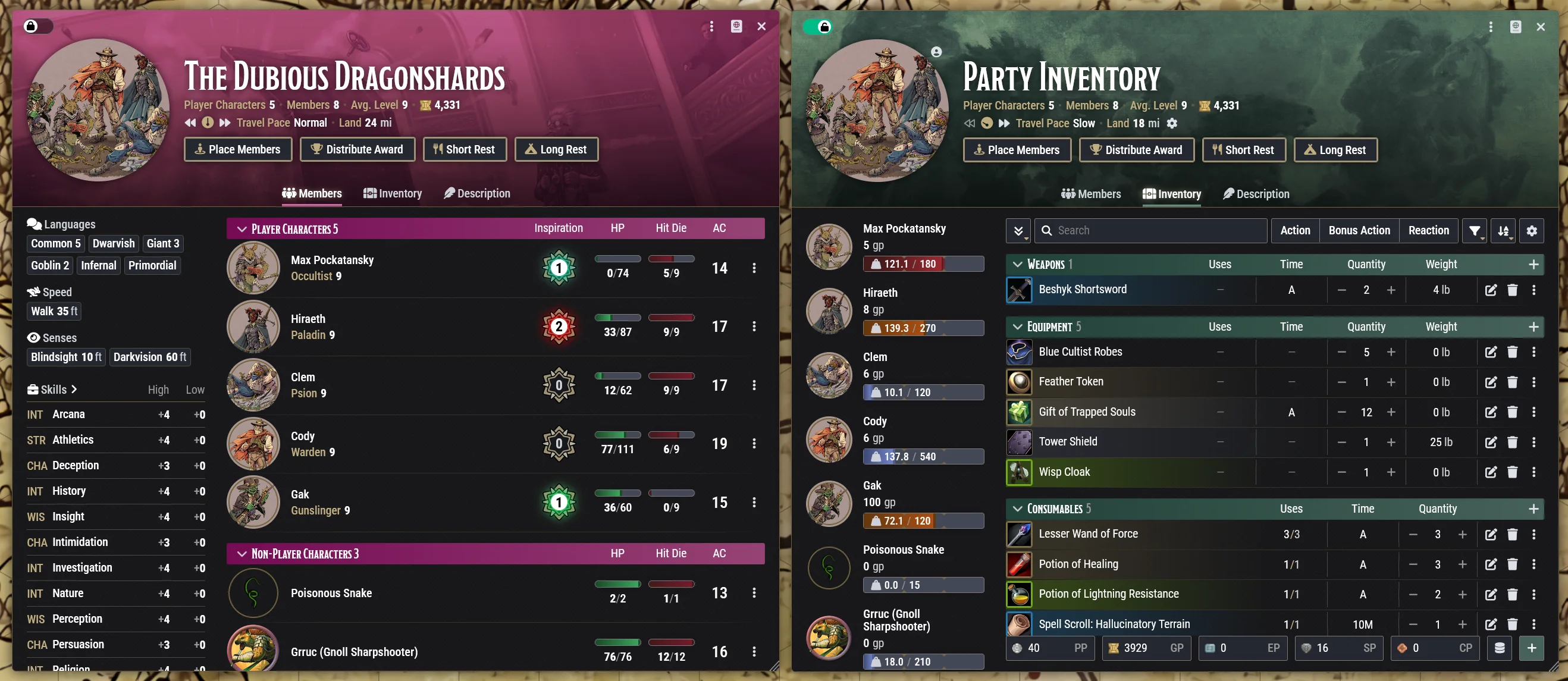 foundry-vtt-tidy-5e-sheets screenshot 16
