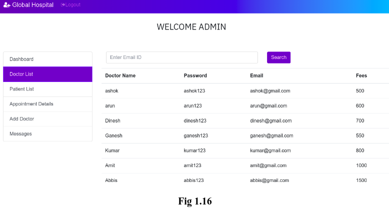Hospital-Management-System screenshot 17