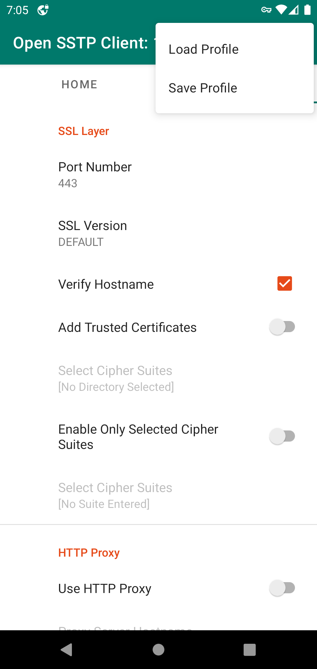 Open-SSTP-Client screenshot 2