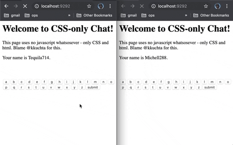 css-only-chat screenshot 1